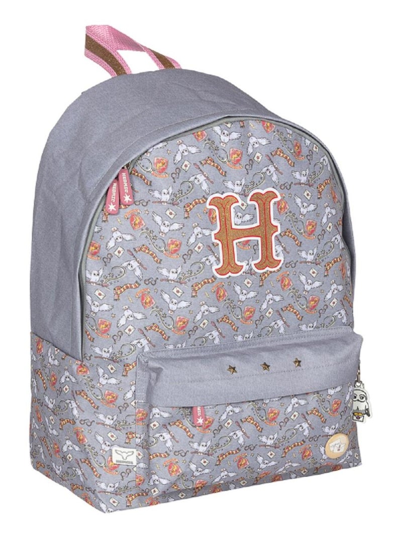 SAC A DOS BORNE 1 COMPARTIMENT HARRY POTTER HEDWIG Gris - Kiabi