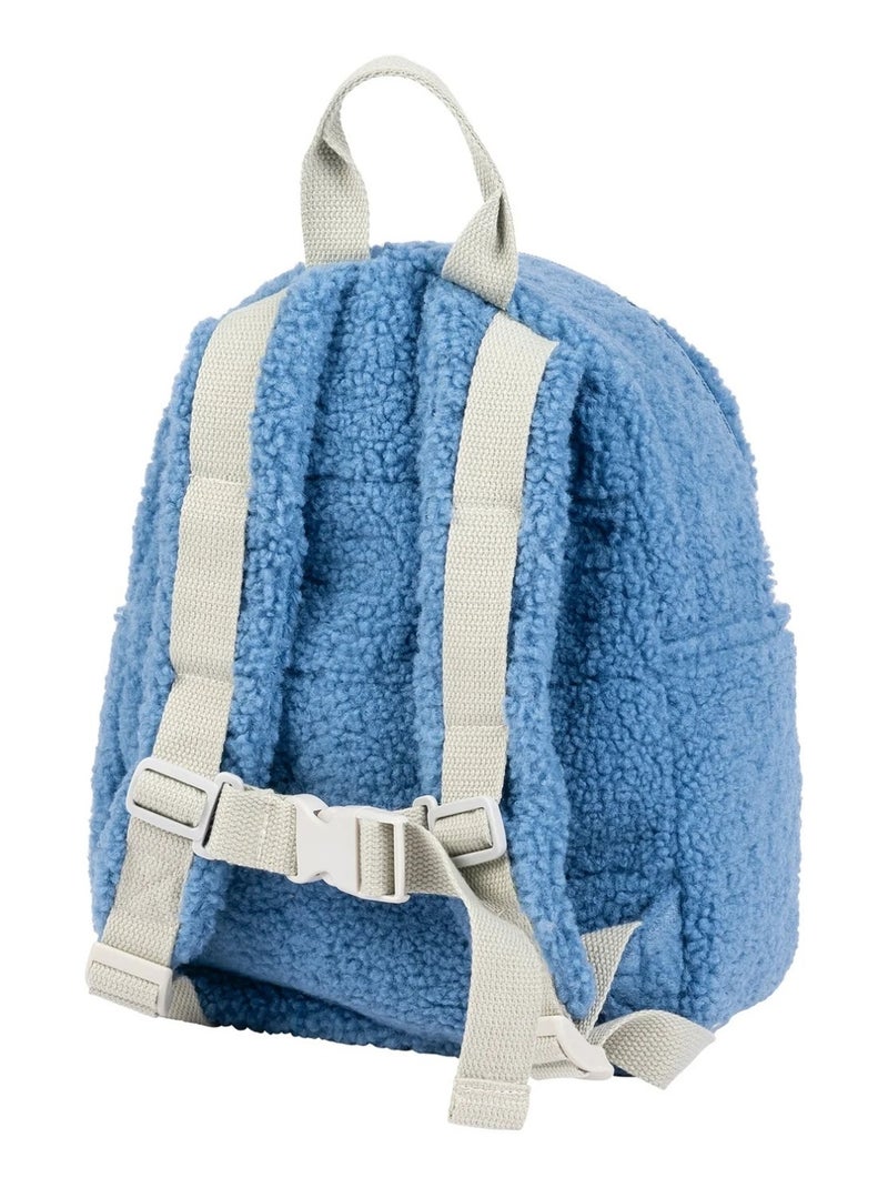 Sac à dos bouclette Teddy Bleu - Kiabi