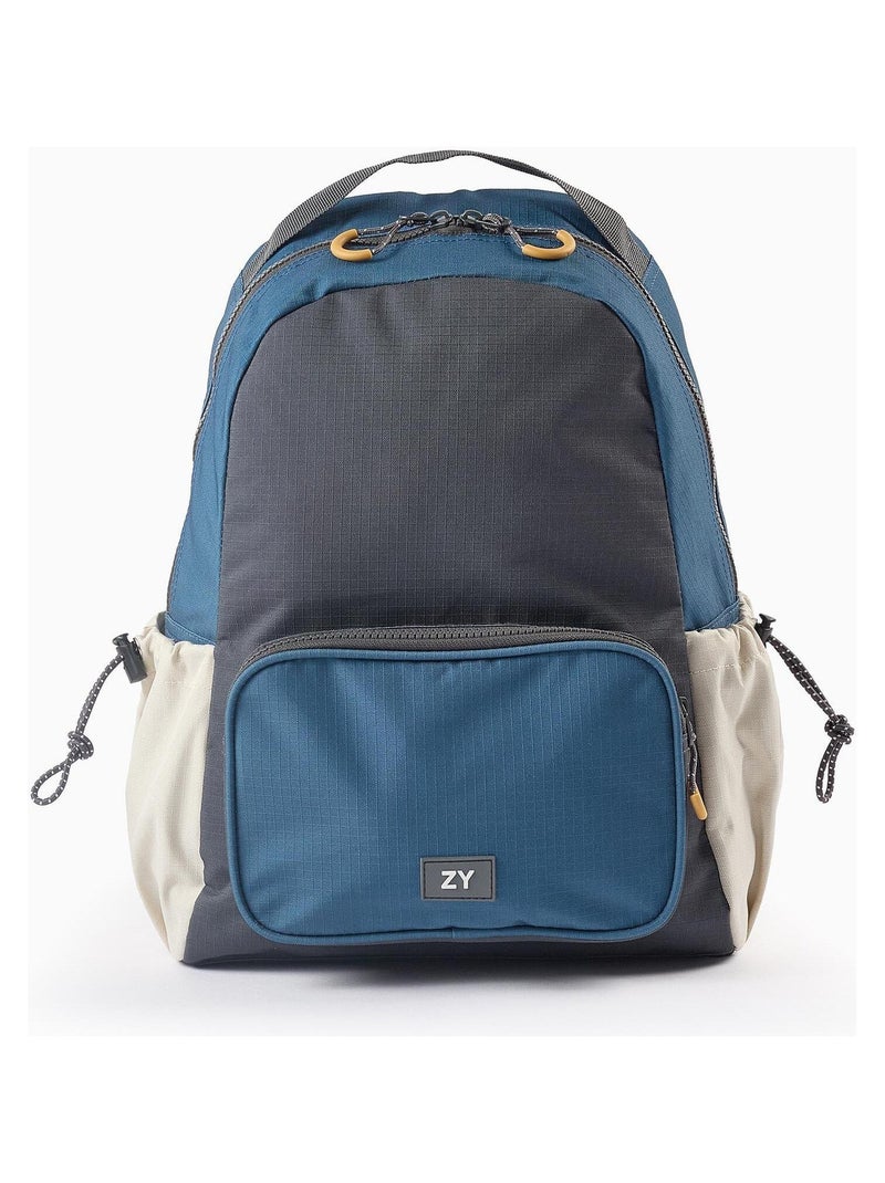 Sac à dos bretelles réglables, diverses poches MOTORCITY Bleu - Kiabi