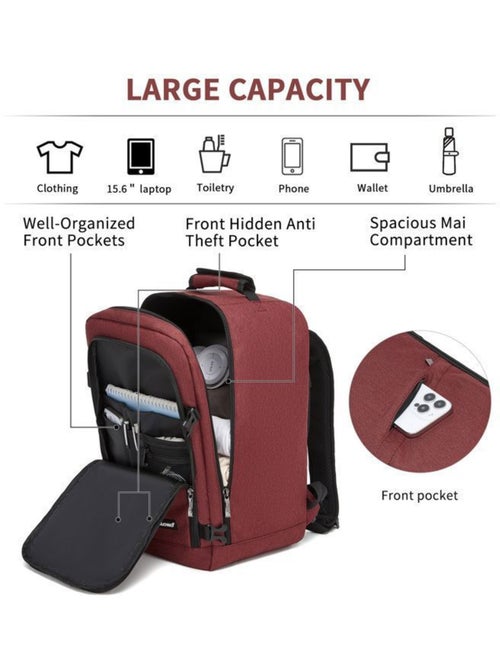 Sac à dos cabine 20 l compatible sous siège coque rigide - kono - Kiabi Sac à dos cabine 20 l compatible sous siège coque rigide - kono - Kiabi