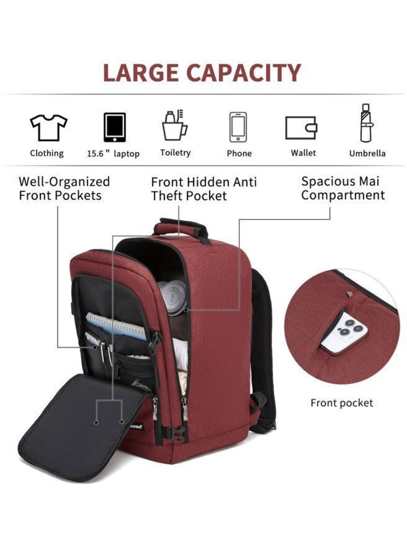 Sac à dos cabine 20 l compatible sous siège coque rigide - kono Rouge - Kiabi