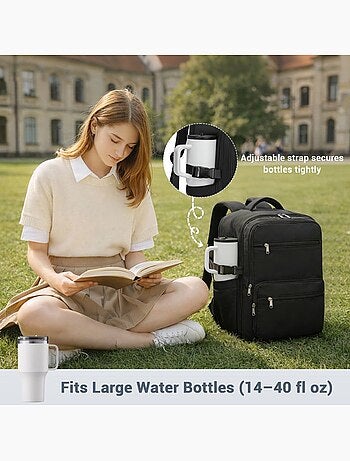 Sac à dos cabine 24 l - 40x30x20 cm nylon déperlant, pochette incluse - kono