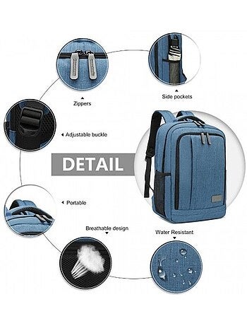 Sac à dos cabine 28x40x15 cm sous-siège avec port usb