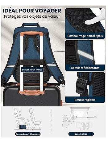 Sac à dos cabine 40x20x25 cm 20 l sous-siège ryanair - kono