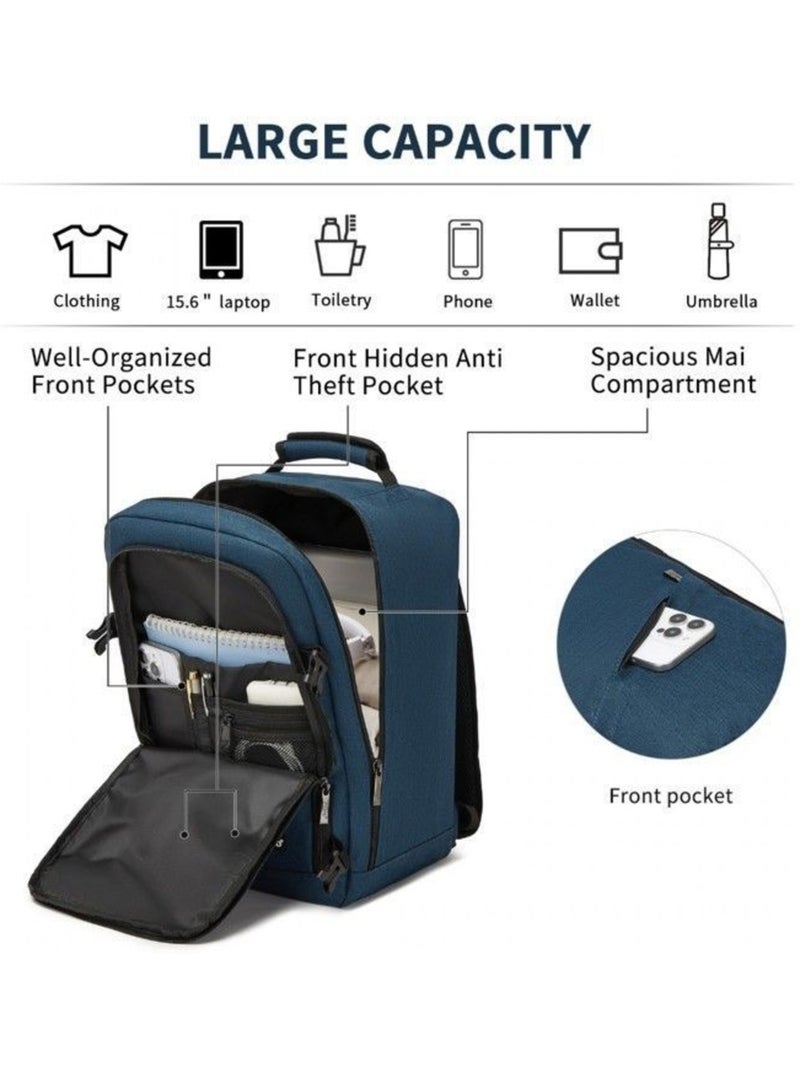 Sac à dos cabine 40x20x30 cm 24 l imperméable pc 15" - kono Bleu - Kiabi