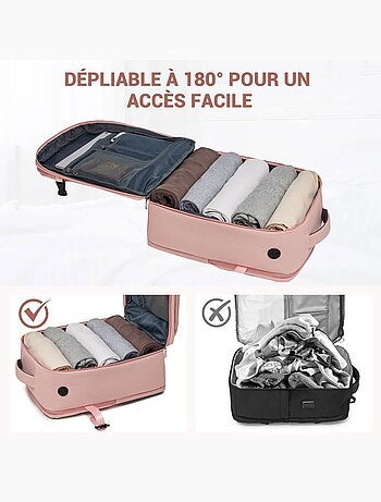 Sac à dos cabine 40x20x30 cm 24 l imperméable pc 15" - kono