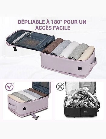 Sac à dos cabine 40x20x30 cm 24 l imperméable pc 15" - kono