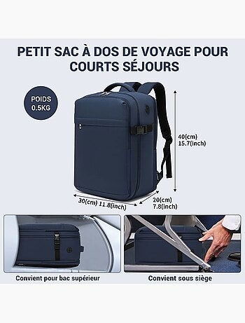 Sac à dos cabine 40x20x30 cm 24 l imperméable ryanair - kono