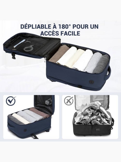 Sac à dos cabine 40x20x30 cm 24 l imperméable ryanair - kono - Kiabi Sac à dos cabine 40x20x30 cm 24 l imperméable ryanair - kono - Kiabi