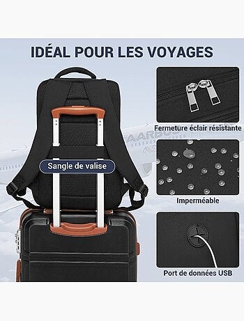 Sac à dos cabine 40x20x30 cm 24 l imperméable ryanair - kono