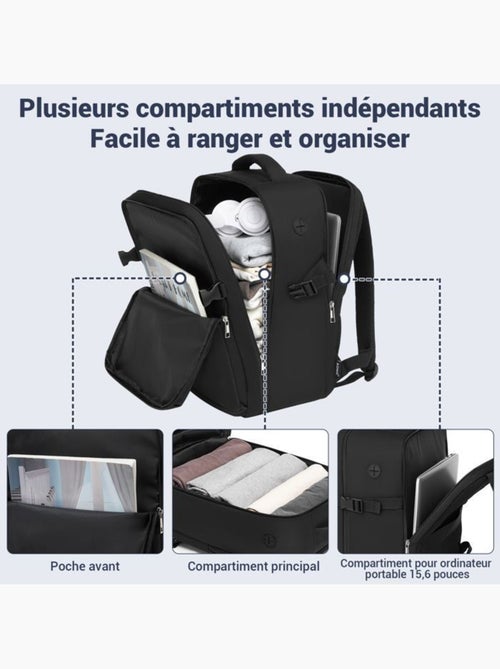 Sac à dos cabine 40x20x30 cm 24 l imperméable ryanair - kono - Kiabi Sac à dos cabine 40x20x30 cm 24 l imperméable ryanair - kono - Kiabi