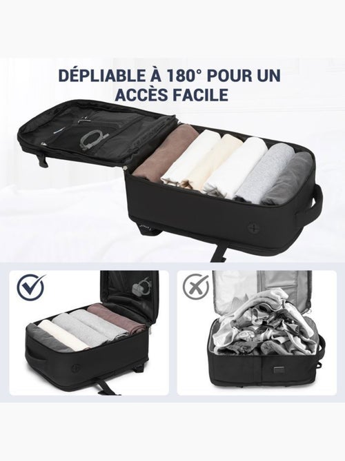 Sac à dos cabine 40x20x30 cm 24 l imperméable ryanair - kono - Kiabi Sac à dos cabine 40x20x30 cm 24 l imperméable ryanair - kono - Kiabi