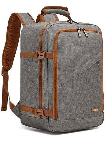 Sac à dos cabine 40x20x30 cm 24 l multi-compartiments - kono