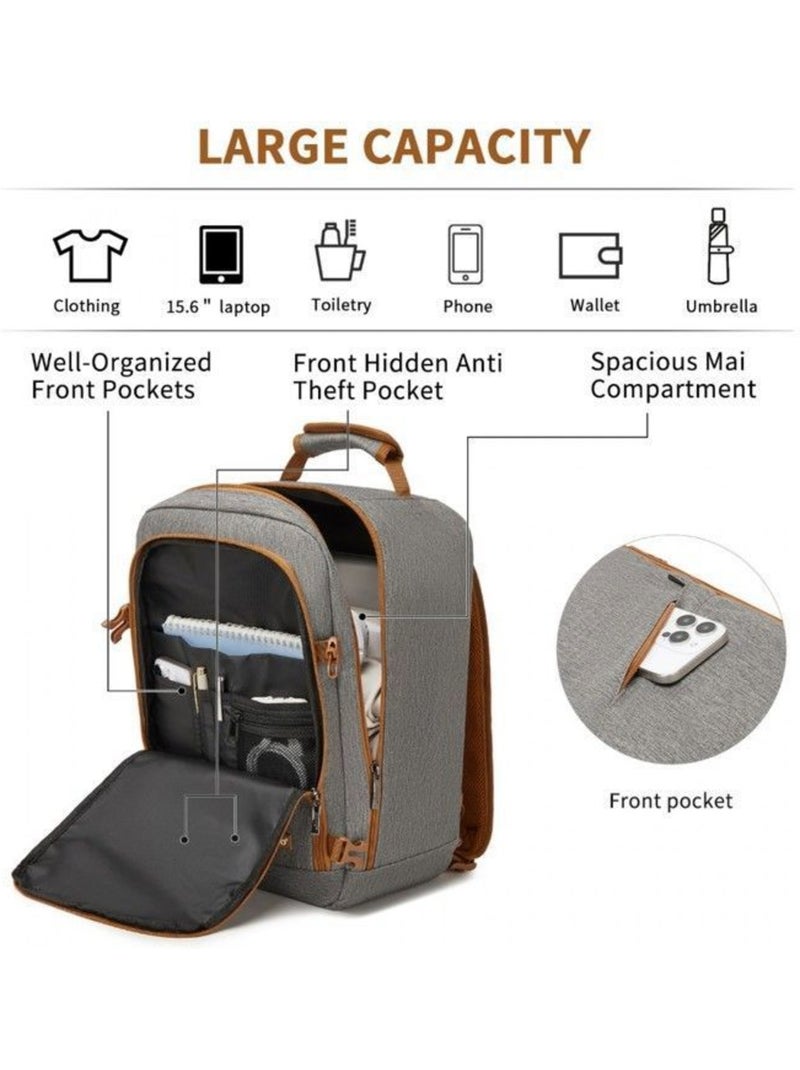 Sac à dos cabine 40x20x30 cm 24 l multi-compartiments - kono Gris - Kiabi