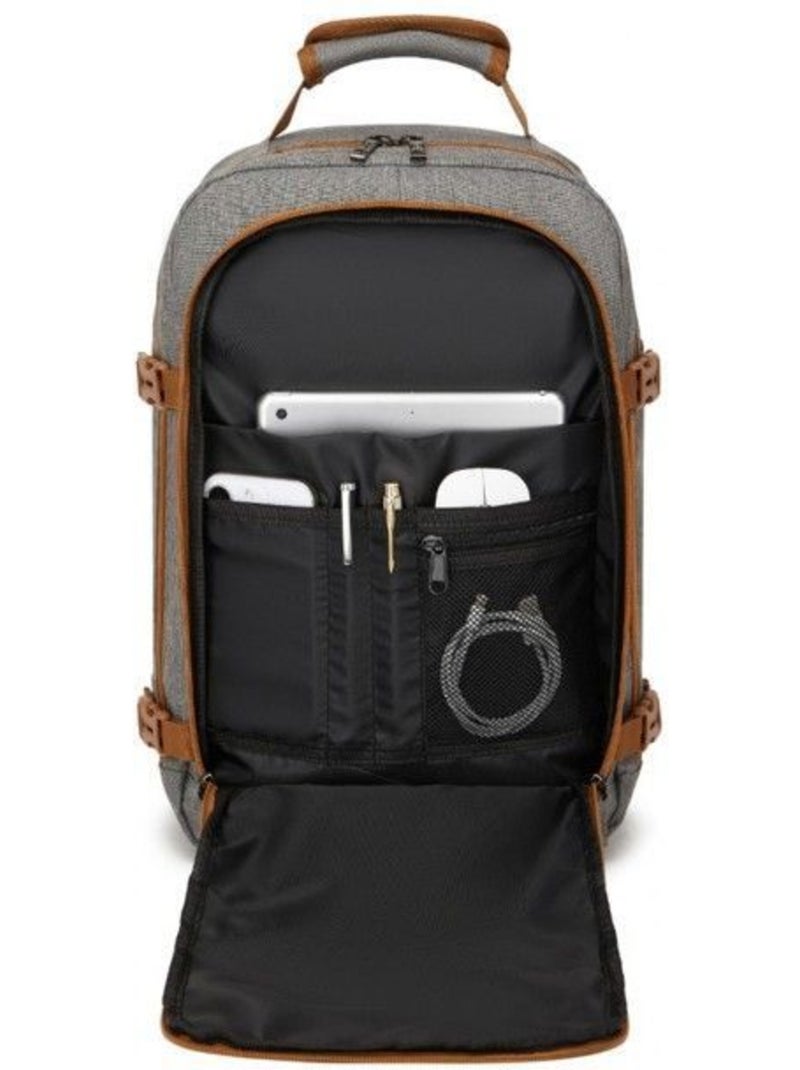 Sac à dos cabine 40x20x30 cm 24 l multi-compartiments - kono Gris - Kiabi