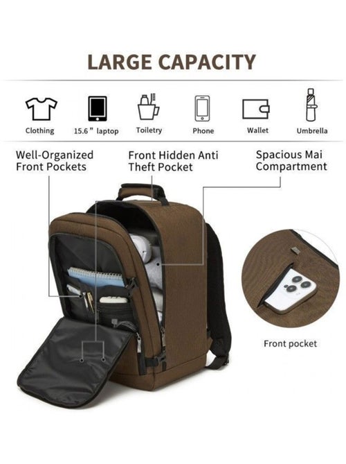 Sac à dos cabine 40x20x30 cm 24 l multi-compartiments - kono - Kiabi