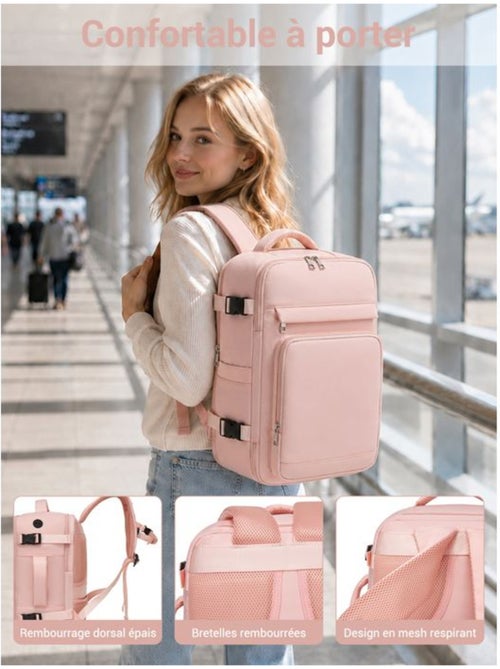 Sac à dos cabine 40x20x30 cm 24 l multi-compartiments - kono - Kiabi