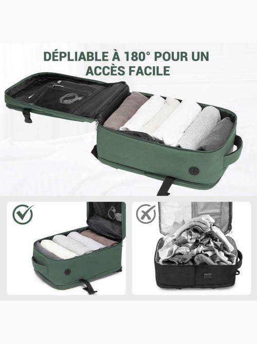 Sac à dos cabine 40x20x30 cm 24 l multi-compartiments - kono - Kiabi