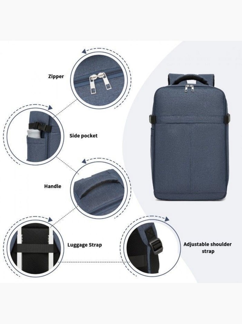 Sac à dos cabine 40x29x19 cm 15 l ryanair pour pc - kono Bleu - Kiabi