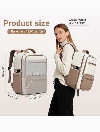 Sac à dos cabine 40x30x20 cm 24 l nylon déperlant - kono