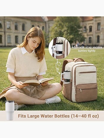 Sac à dos cabine 40x30x20 cm 24 l nylon déperlant - kono