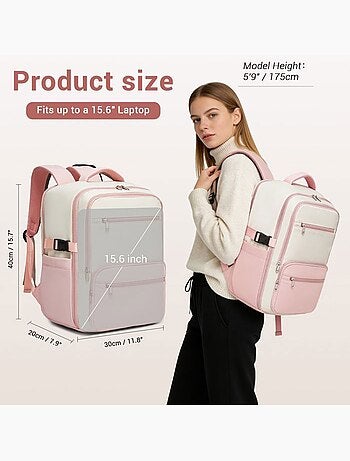 Sac à dos cabine 40x30x20 cm 24 l nylon déperlant - kono