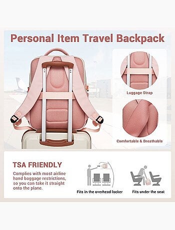 Sac à dos cabine 40x30x20 cm 24 l nylon déperlant - kono