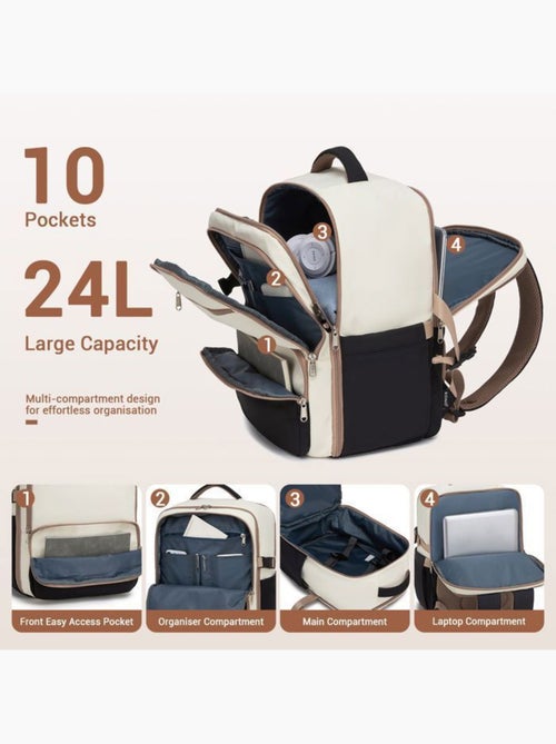 Sac à dos cabine 40x30x20 cm 24 l ryanair 530 g - kono - Kiabi Sac à dos cabine 40x30x20 cm 24 l ryanair 530 g - kono - Kiabi