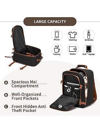 Sac à dos cabine 40x30x20 cm 24 l ryanair 530 g - kono