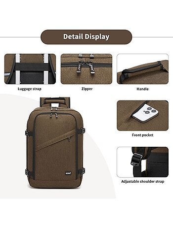 Sac à dos cabine 40x30x20 cm 24 l ryanair 530 g - kono