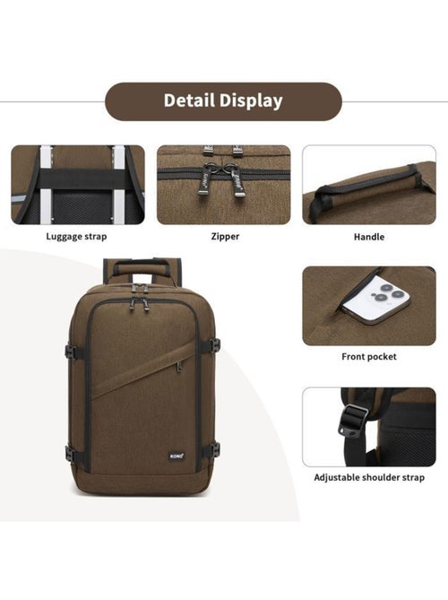 Sac à dos cabine 40x30x20 cm 24 l ryanair 530 g - kono - Kiabi Sac à dos cabine 40x30x20 cm 24 l ryanair 530 g - kono - Kiabi