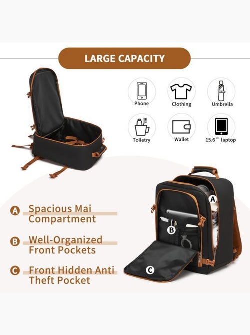 Sac à dos cabine 40x30x20 cm 24 l ryanair 530 g - kono - Kiabi Sac à dos cabine 40x30x20 cm 24 l ryanair 530 g - kono - Kiabi