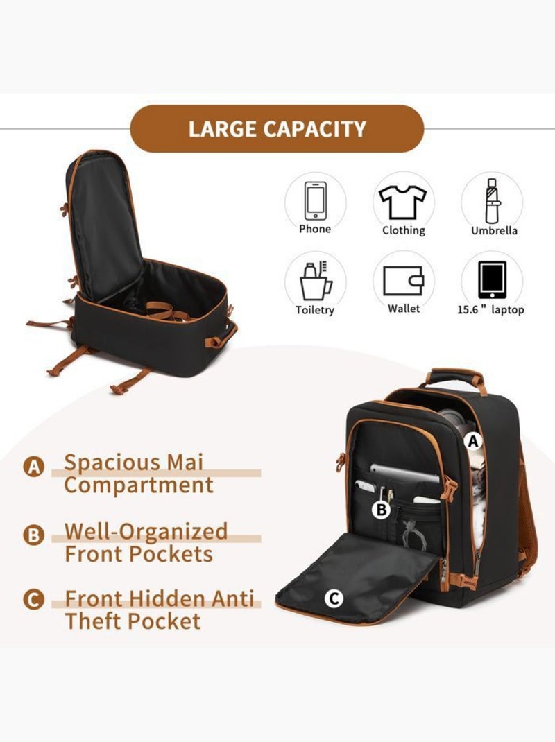 Sac à dos cabine 40x30x20 cm 24 l ryanair 530 g - kono Noir - Kiabi