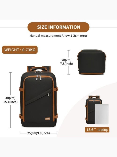 Sac à dos cabine 40x30x20 cm 24 l ryanair 530 g - kono - Kiabi Sac à dos cabine 40x30x20 cm 24 l ryanair 530 g - kono - Kiabi