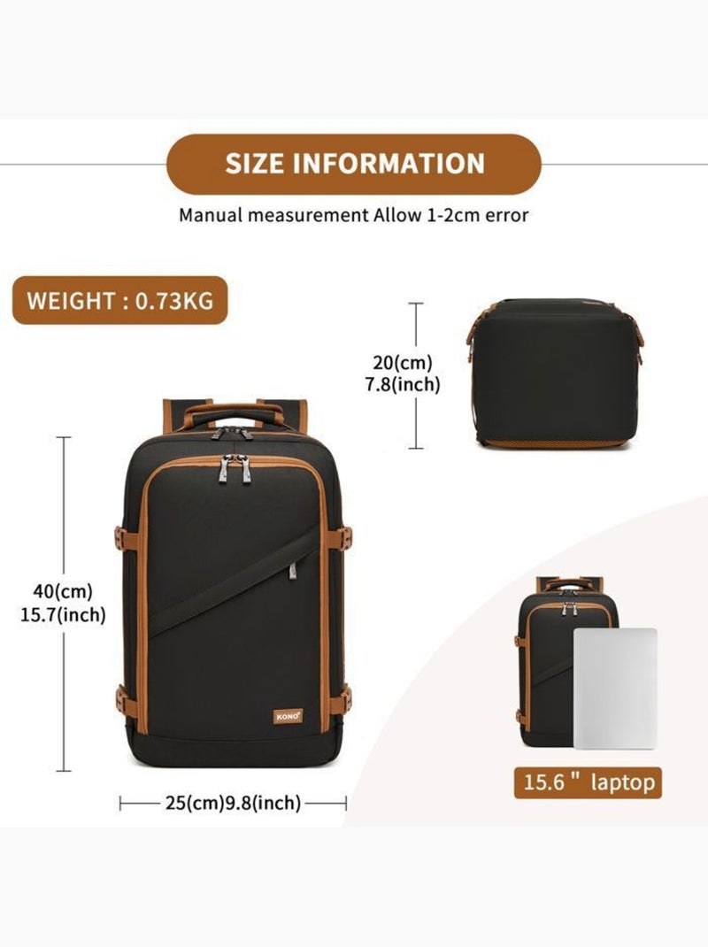 Sac à dos cabine 40x30x20 cm 24 l ryanair 530 g - kono Noir - Kiabi