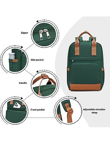 Sac à dos cabine 41x29x15 cm 17 l pour ordinateur - kono