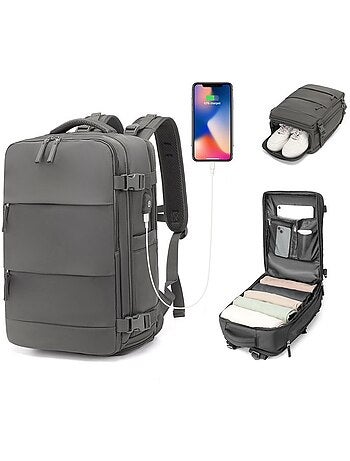 Sac à dos cabine 42x30x20 cm 25 l étanche pour pc - kono