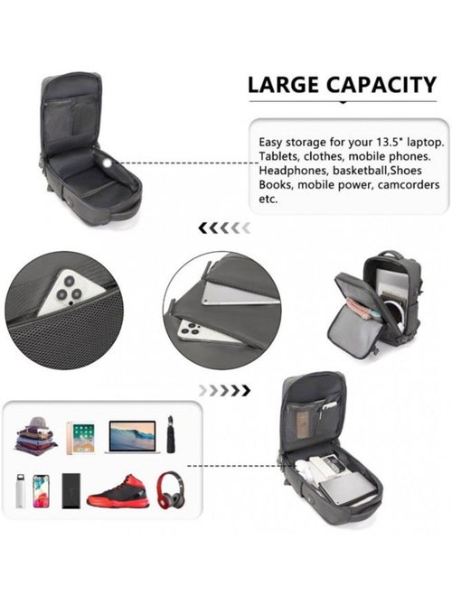Sac à dos cabine 42x30x20 cm 25 l étanche pour pc - kono - Kiabi