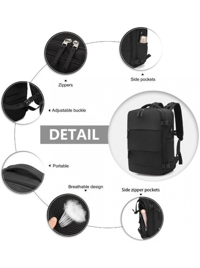 Sac à dos cabine 42x30x20 cm 25 l étanche pour pc - kono Noir - Kiabi