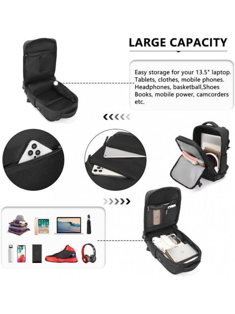 Sac à dos cabine 42x30x20 cm 25 l étanche pour pc - kono Noir - Kiabi