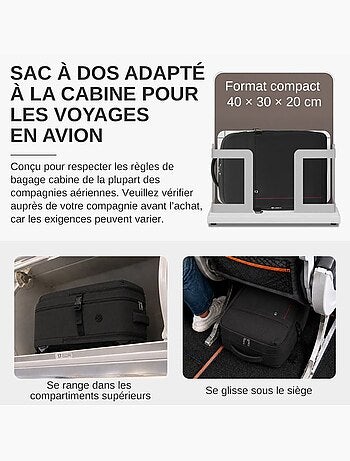 Sac à dos cabine 45x36x20 cm 32 l easyjet pour pc - kono