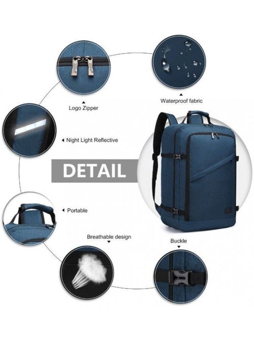 Sac à dos cabine 54x35x20 cm 38 l easyjet pour pc - kono - Kiabi Sac à dos cabine 54x35x20 cm 38 l easyjet pour pc - kono - Kiabi