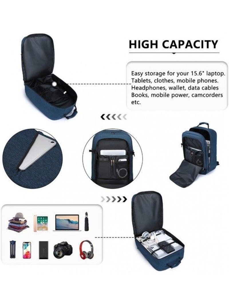 Sac à dos cabine 54x35x20 cm 38 l easyjet pour pc - kono Bleu - Kiabi