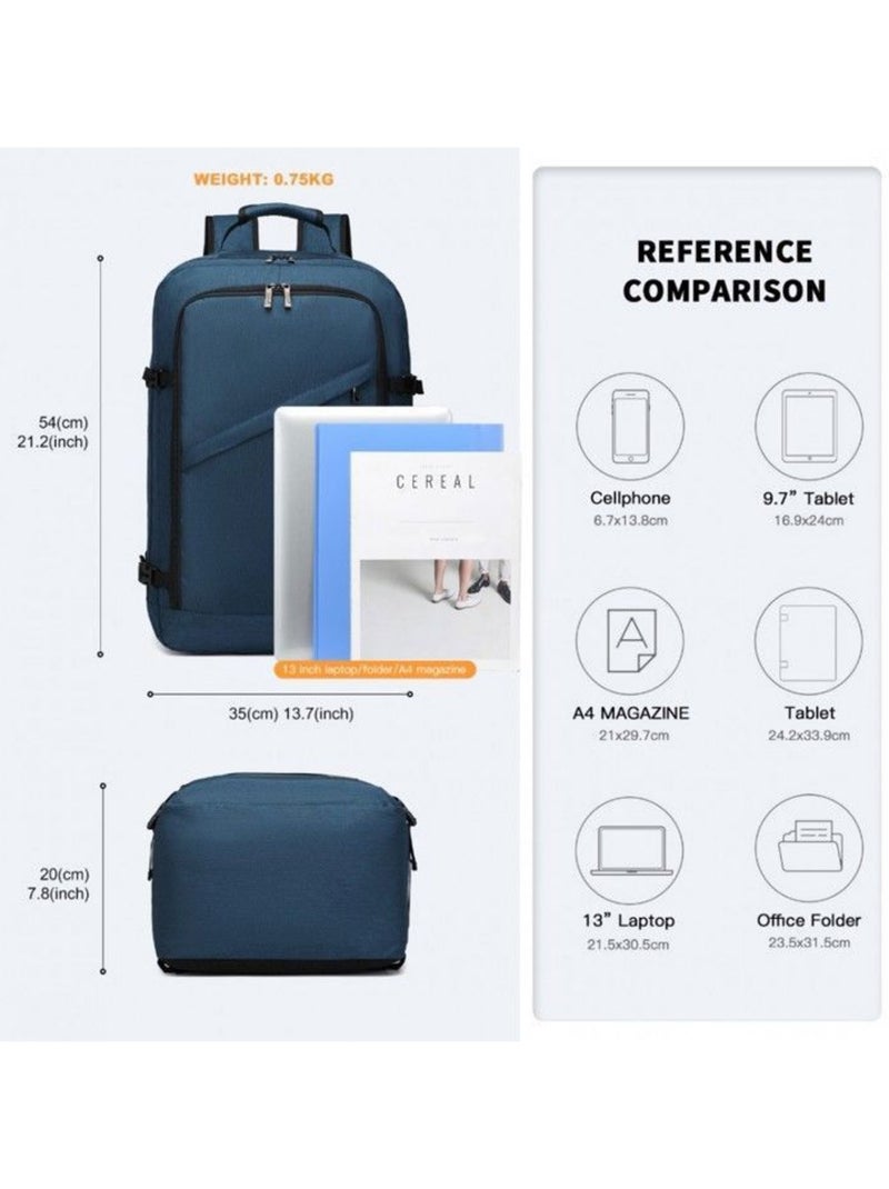 Sac à dos cabine 54x35x20 cm 38 l easyjet pour pc - kono Bleu - Kiabi