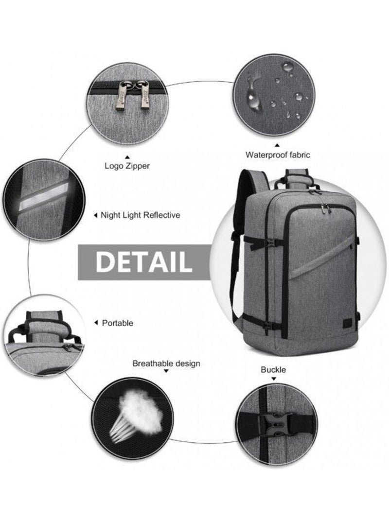 Sac à dos cabine 54x35x20 cm 38 l easyjet pour pc - kono Gris - Kiabi