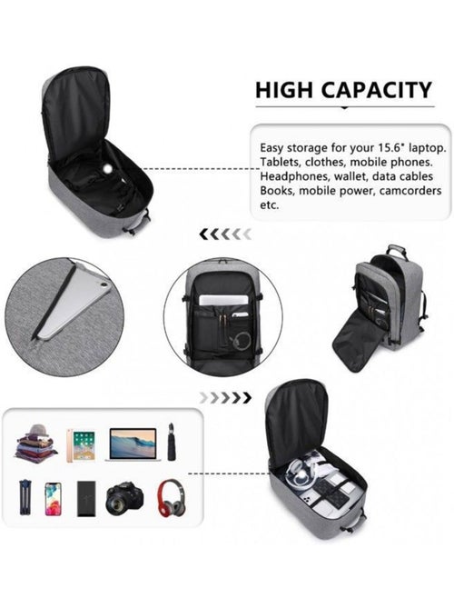 Sac à dos cabine 54x35x20 cm 38 l easyjet pour pc - kono - Kiabi Sac à dos cabine 54x35x20 cm 38 l easyjet pour pc - kono - Kiabi