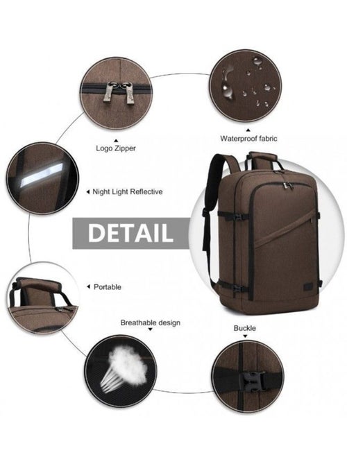 Sac à dos cabine 54x35x20 cm 38 l easyjet pour pc - kono - Kiabi Sac à dos cabine 54x35x20 cm 38 l easyjet pour pc - kono - Kiabi