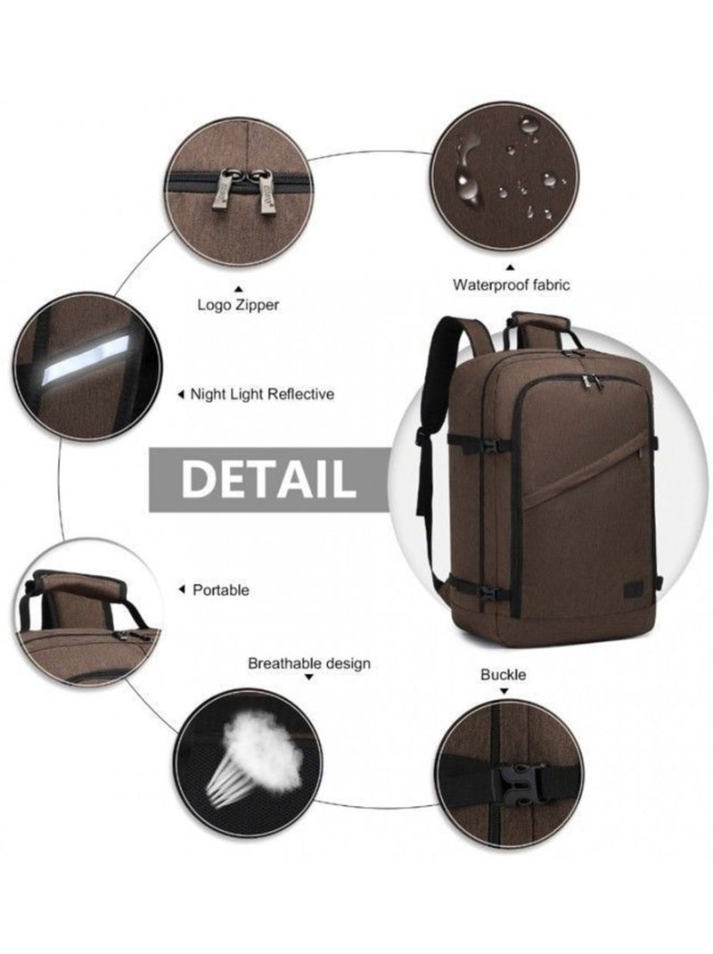 Sac à dos cabine 54x35x20 cm 38 l easyjet pour pc - kono Marron - Kiabi
