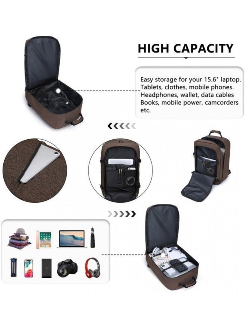 Sac à dos cabine 54x35x20 cm 38 l easyjet pour pc - kono Marron - Kiabi