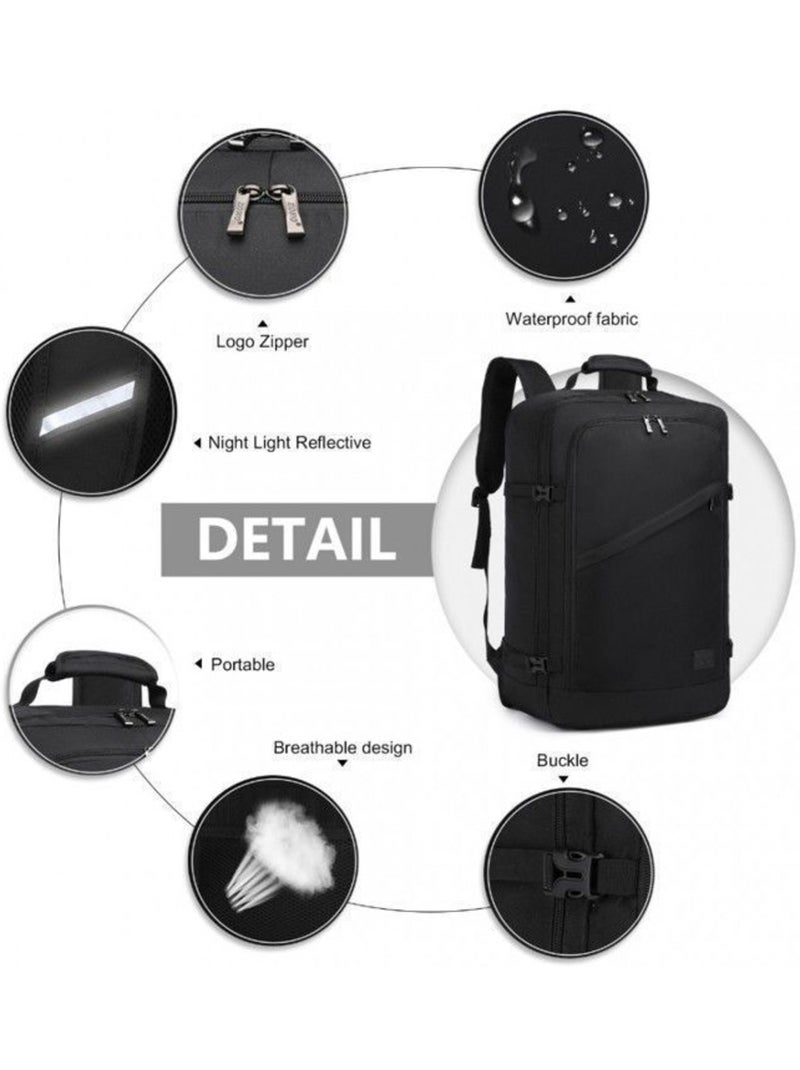 Sac à dos cabine 54x35x20 cm 38 l easyjet pour pc - kono Noir - Kiabi